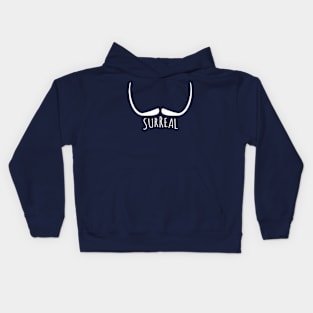 Surreal moustache (Dali) Kids Hoodie